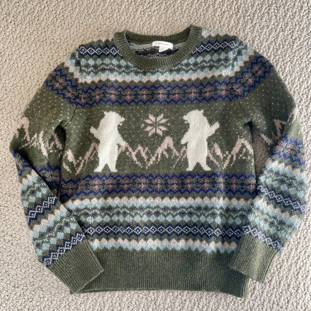 J. Crew/Crew Cuts Boys Winter Polar Bear Sweater LIKE NEW, size M
